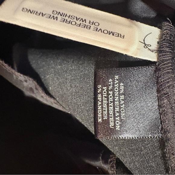 Ann Taylor $119 Charcoal Gray Flare Pants 8 W 16-17” R 10” I 32” EUC Rayon blend - Picture 9 of 10